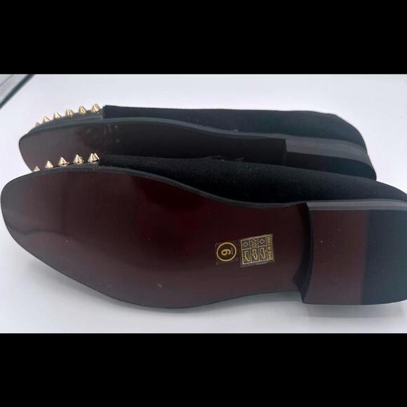 Velvet Studded Men's Tassel Loafer, Size 9 NWOT - Picture 3 of 4